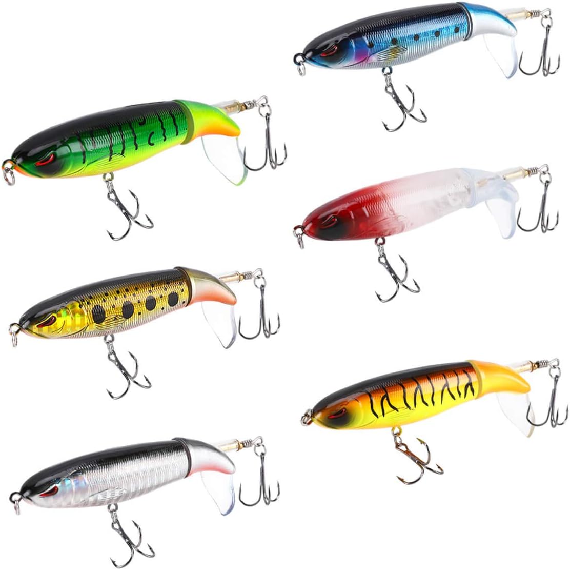Bass Whopper Plopping Lure Set - Topwater Action!
