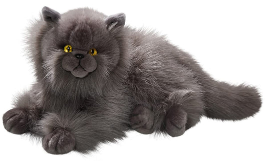 Persian Gray Plush Toy Cat - Soft Stuffed Animal for Kids