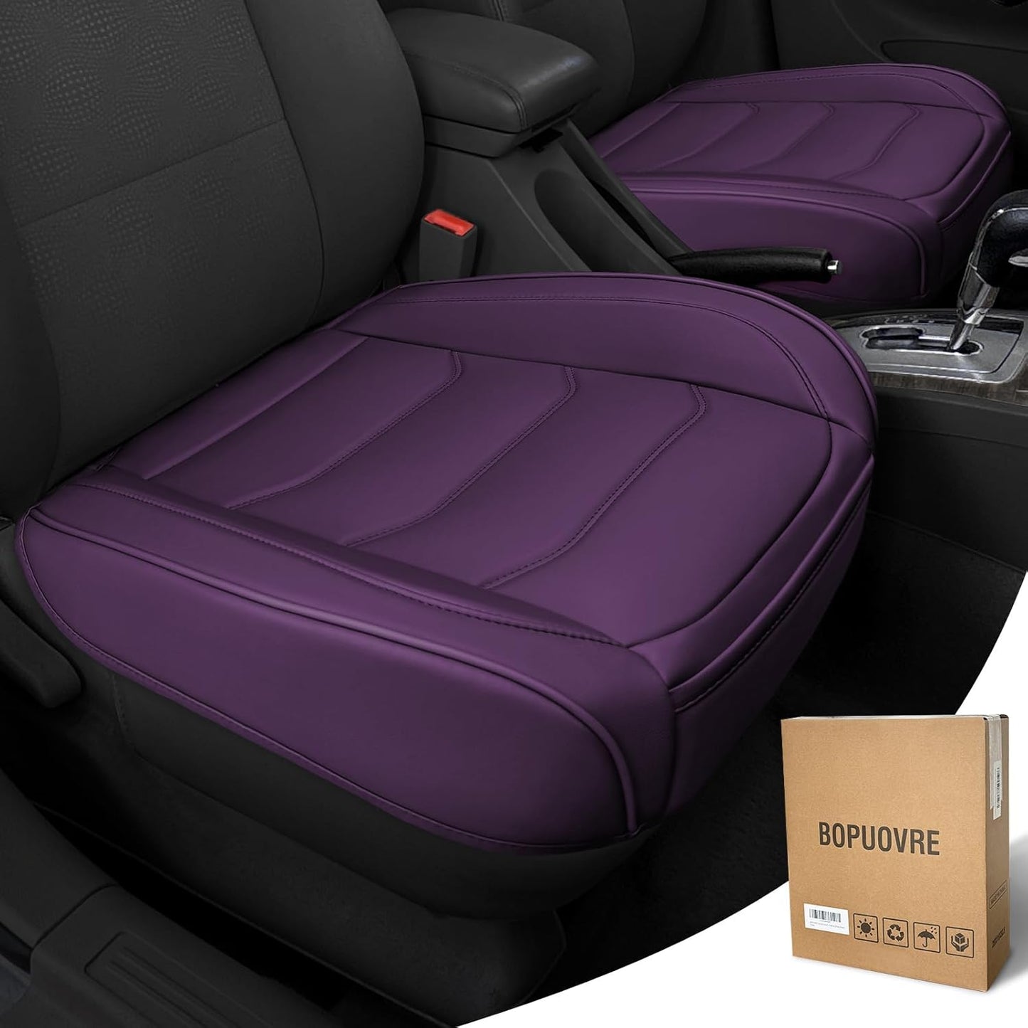 Car Seat Cover for Luxury Comfort - PU Leather Anti-Slip Design