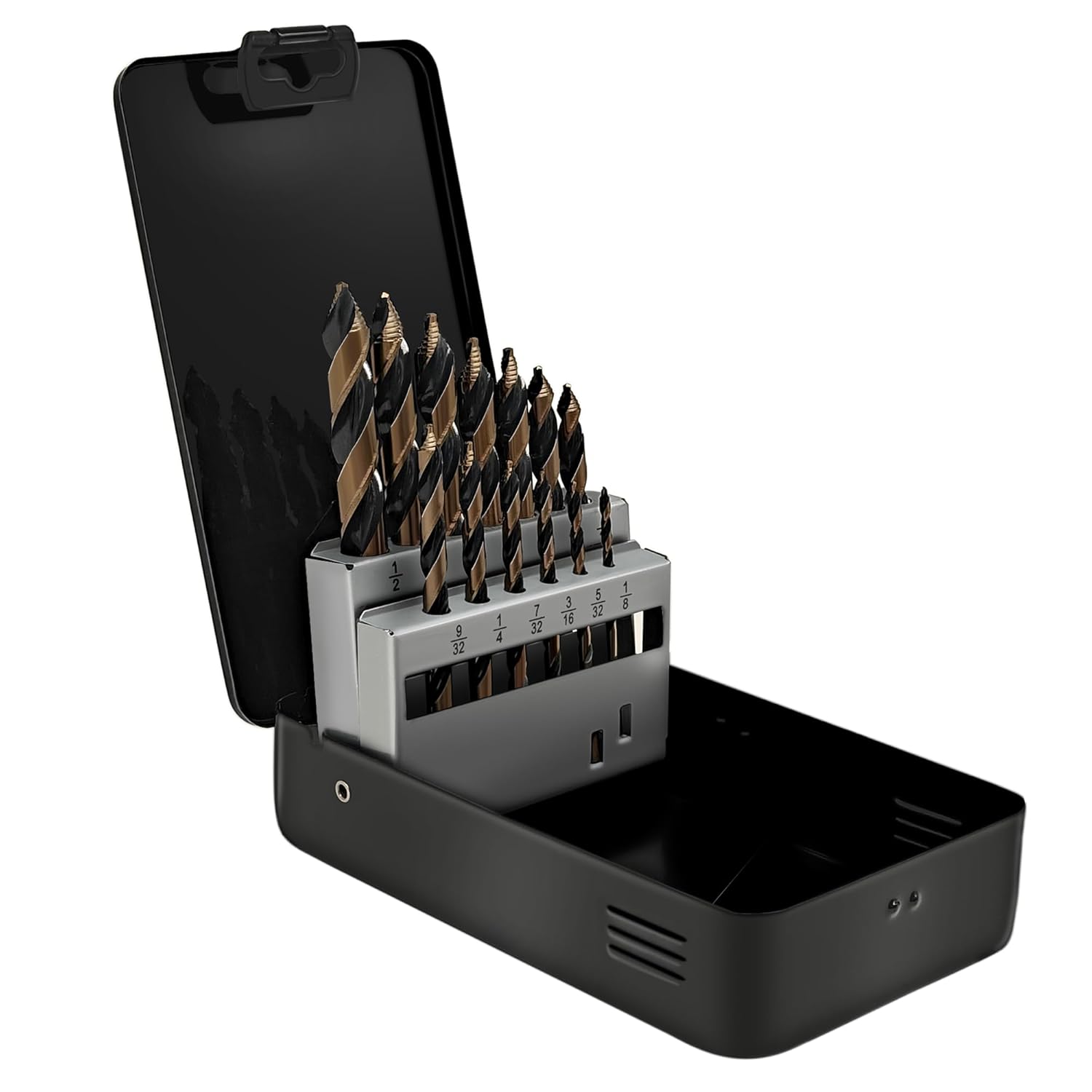 Steel Vision Hyper-Step HSS Cobalt Drill Bit Set for Metal