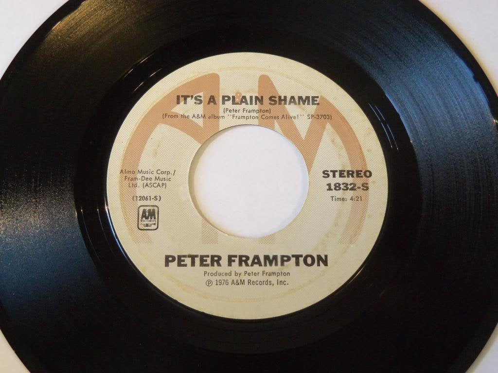 Vintage 7 Vinyl Single Baby, I Love Your Way / It's A Plain Shame - A&M 1832-S