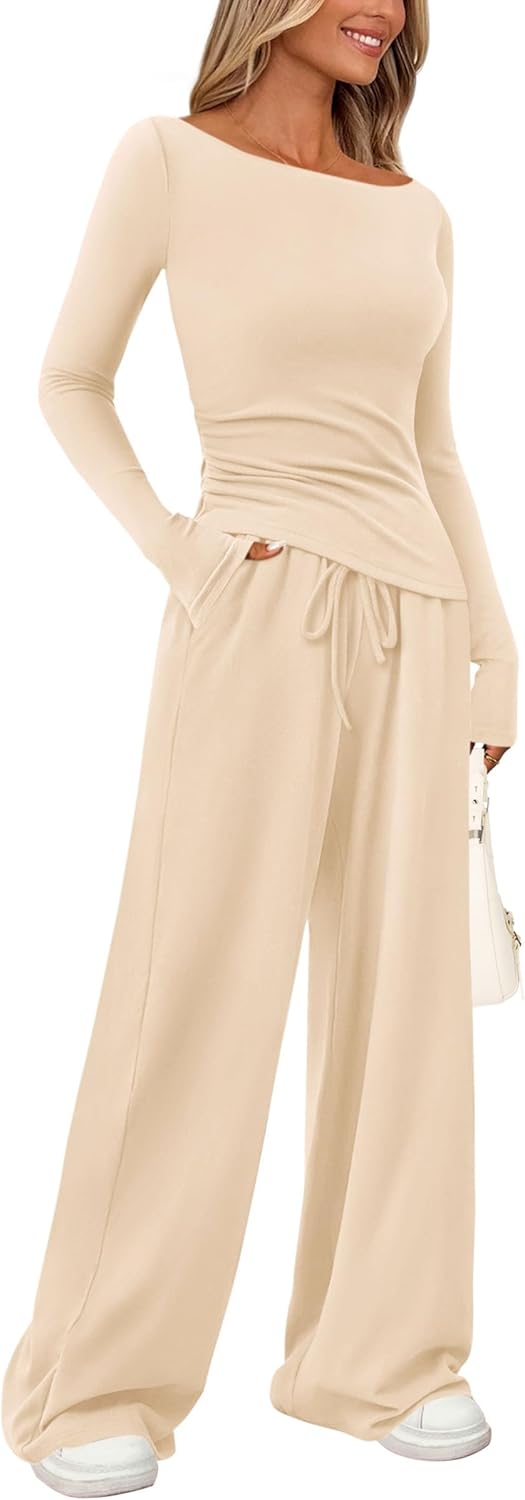 PRETTYGARDEN Women's 2 Piece Lounge Sets for Casual Comfort