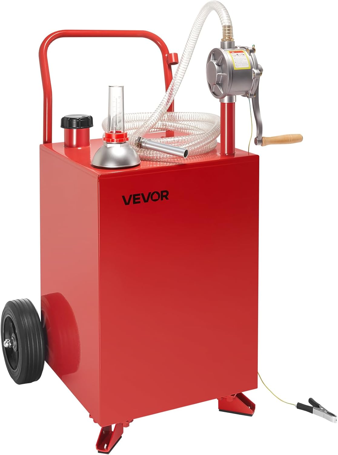 VEVOR 20 Gallon Transfer Tank with Manual Pump for Diesel Fuel