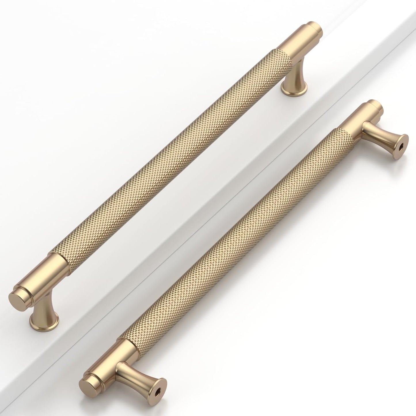 10 Pack 7-1/2in Gold Cabinet Pulls for Kitchen and Home Use