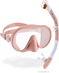 Cressi Wide View Single Lens Snorkeling Mask & Dry Snorkel - Travel