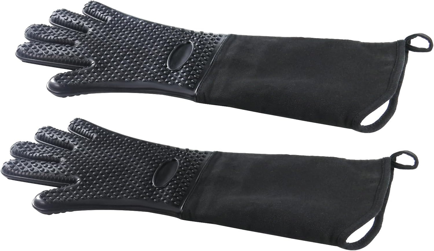 Extra Long Non-Slip Oven Mitts: Ultimate Heat Protection!