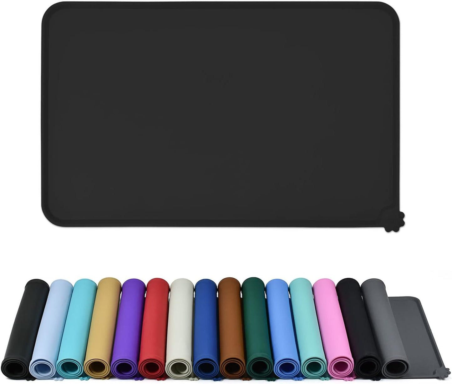Waterproof Pet Feeding Mat with High Raised Edges for Dogs