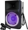 Gemini 15 2200W Bluetooth PA Speaker System - Powerful Portable DJ Rig