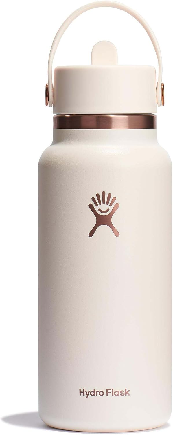 Hydro Flask 32 Oz Wide Mouth Water Bottle with Straw Cap