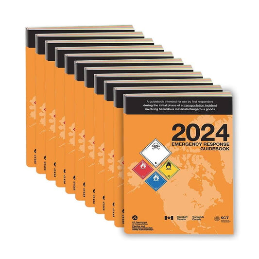 2024 Emergency Response Guidebook for Hazmat Safety - 10-Pack