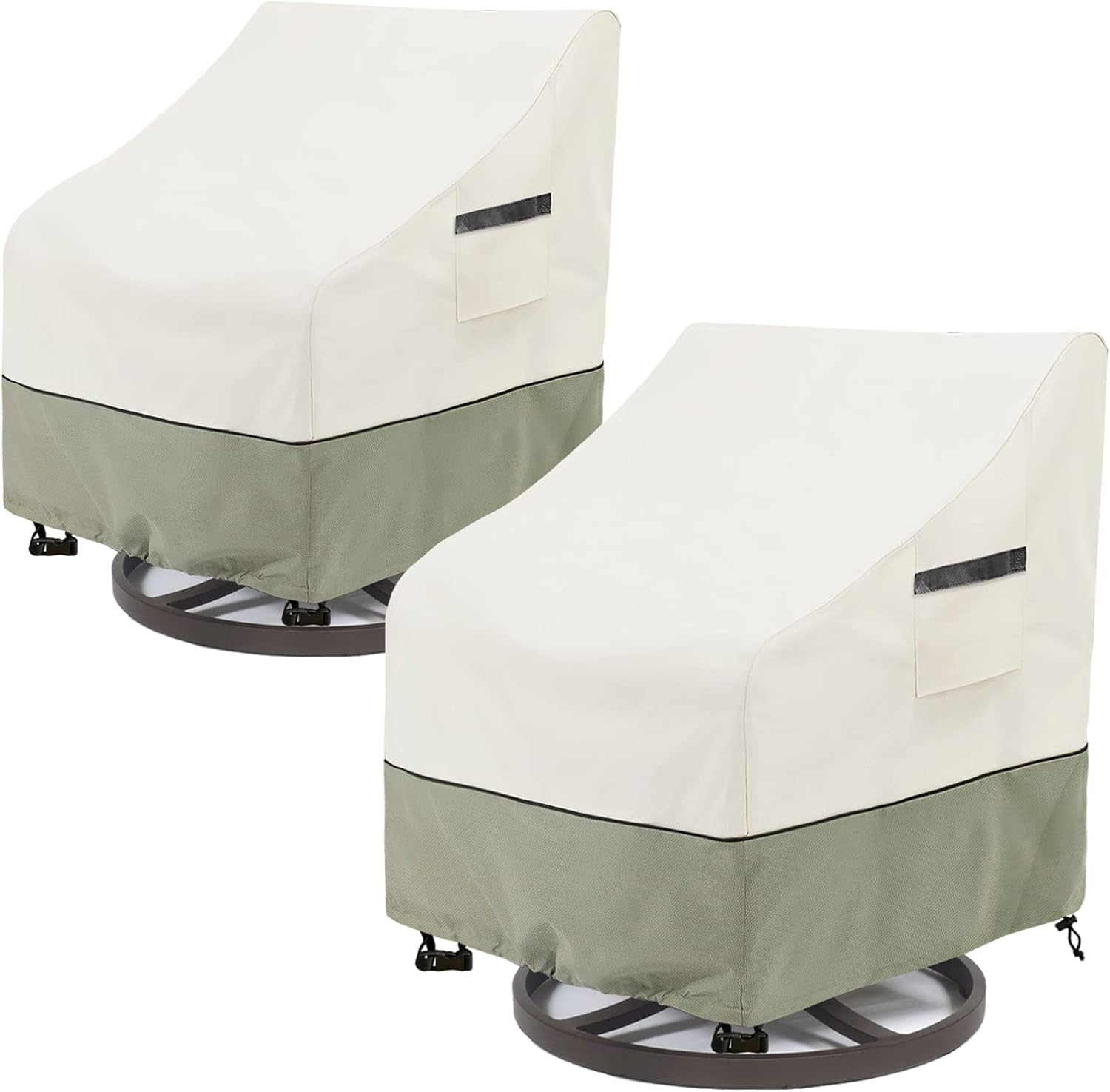 Outdoor Swivel Lounge Chair Cover 2 Pack for All Seasons