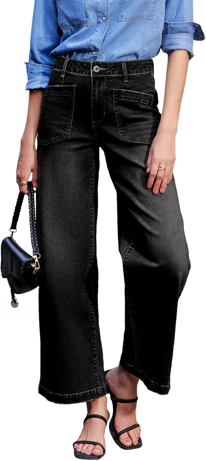 Sidefeel Women's Wide Leg Jeans for Stylish Comfort and Fit