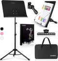 CAHAYA Music Stand for Sheet Music - Adjustable Portable Stand
