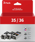 PGI-35 CLI-36 Ink Cartridge Combo Pack - Reliable Replacement Set