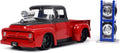 Jada Toys Just Trucks 1:24 1956 Ford F-100 Pickup Truck Red/Dark Gray
