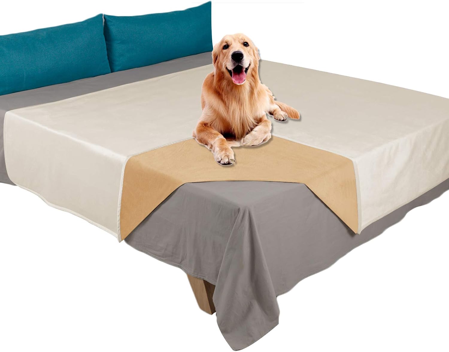 Ameritex Pet Bed Blanket Waterproof Velvet for Sofa and Bed