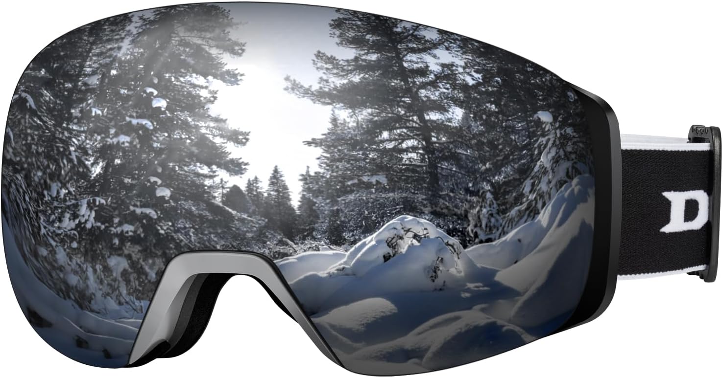 Frameless Magnetic Ski Goggles ~ UV Protection