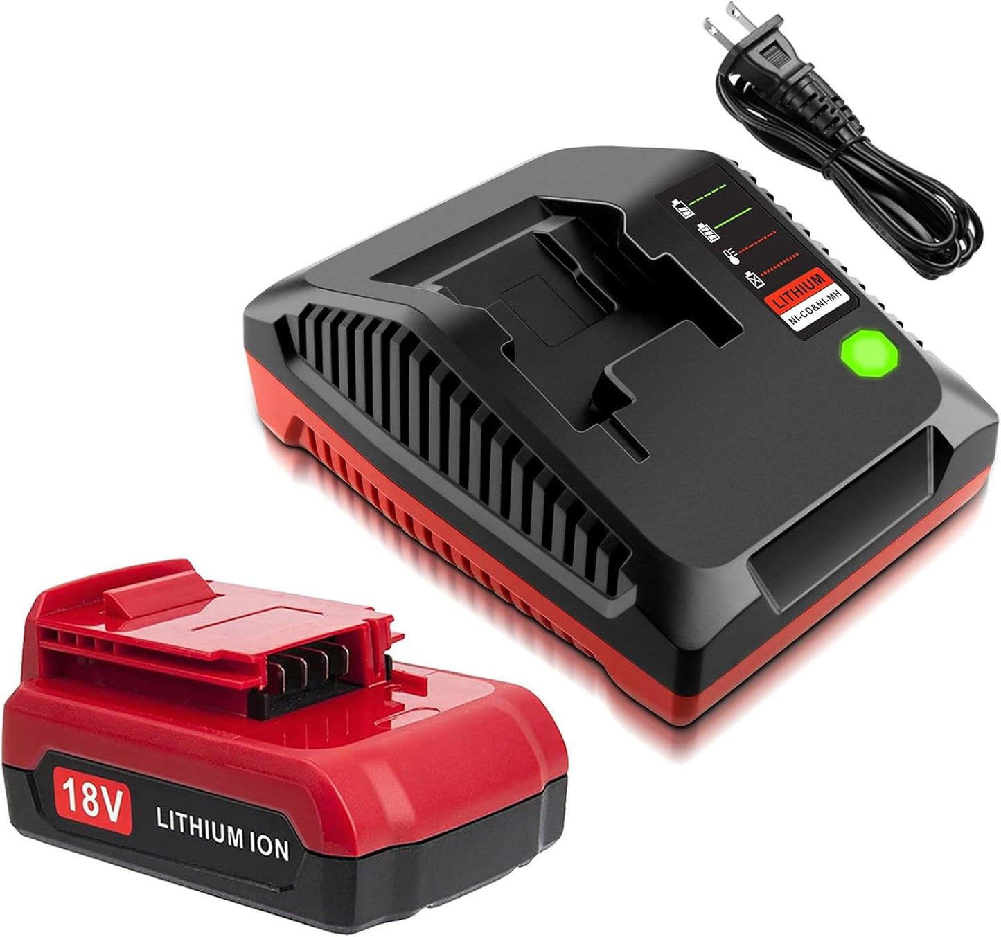Replacement Porter Cable 18V Battery and Charger Starter Kit