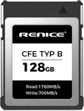 RENICE 128GB CFexpress Type B Memory Card - Fast 6K Video