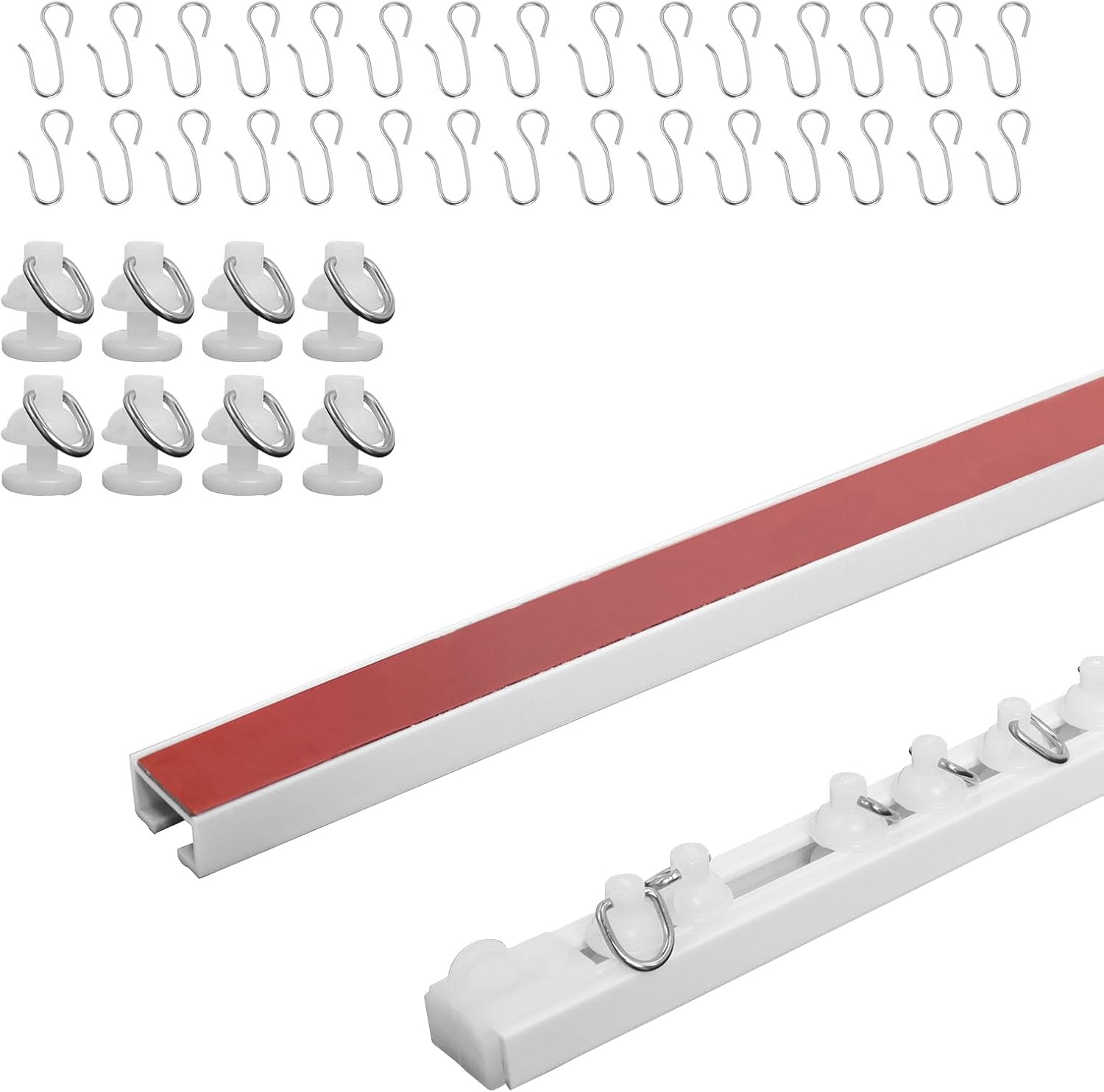 224Inch Self-Adhesive Curtain Track for Easy Installation