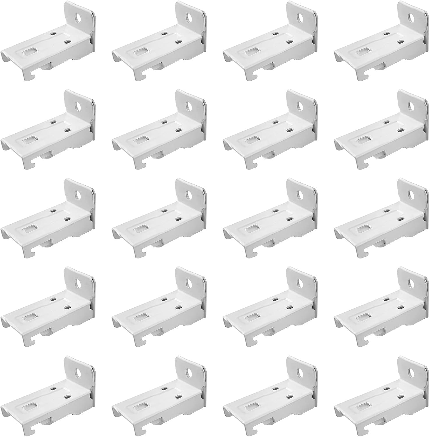 Flexible Curtain Track Mounting Brackets - Set of 20
