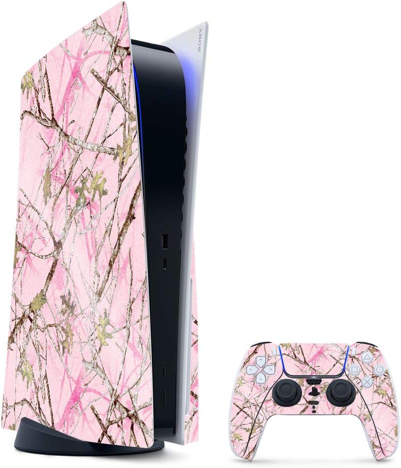 MightySkins Glossy Glitter Gaming Skin for PS5 - Conceal Pink