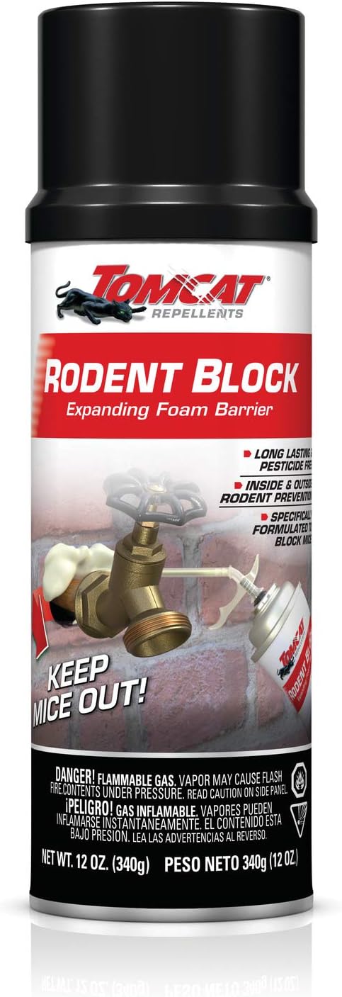 Tomcat Rodent Block Foam: Keep Mice Out! 12oz