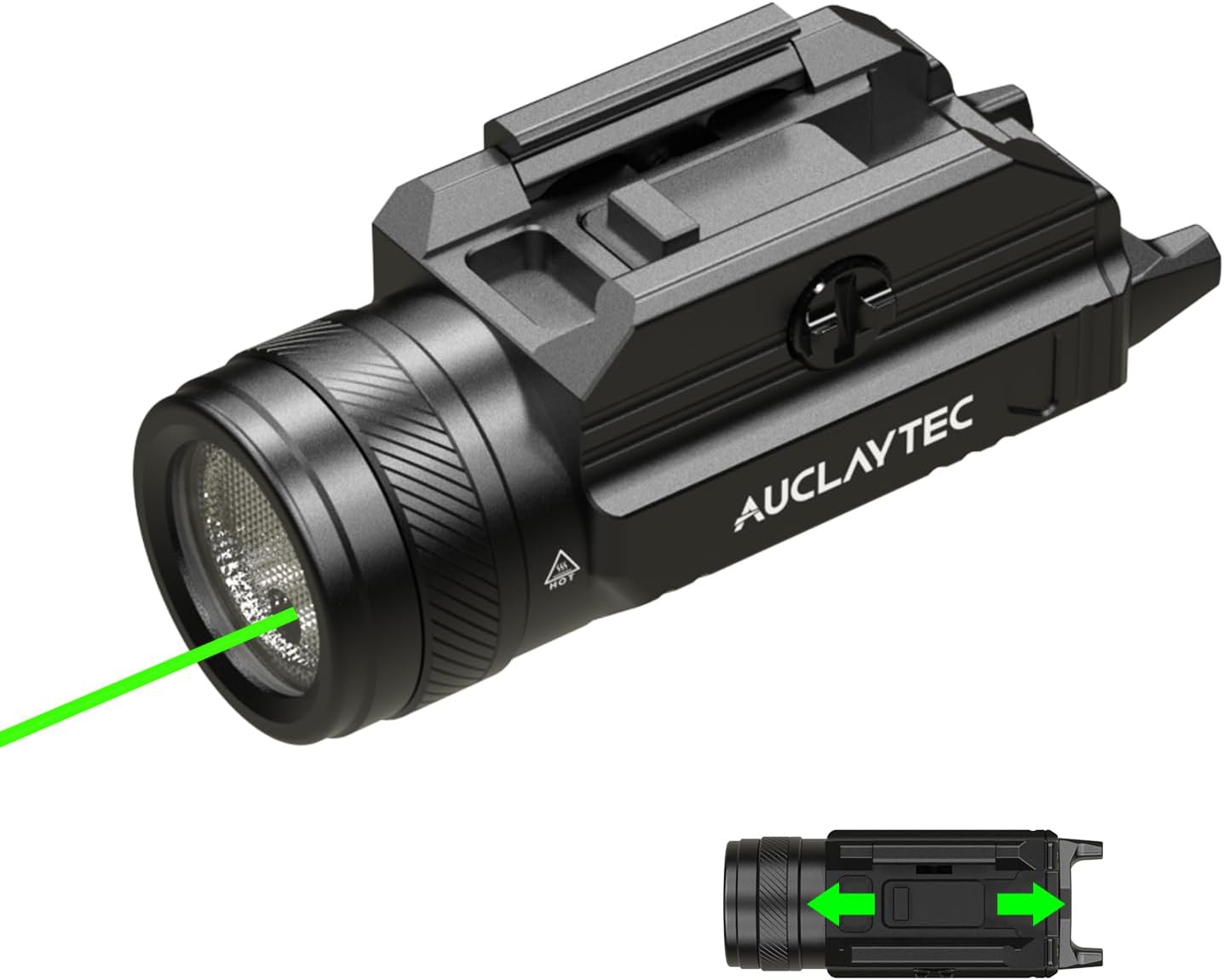 1200 Lumen Pistol Light Laser Combo for Tactical Use