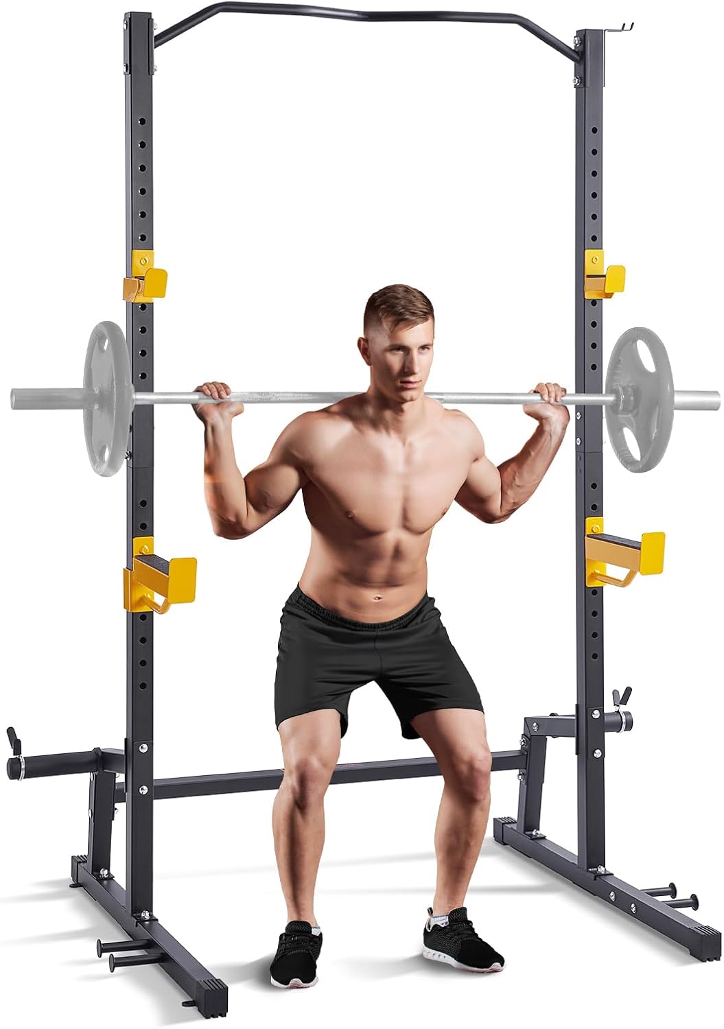 VEVOR Squat Stand: Adjustable Power Rack with Pull-Up Bar