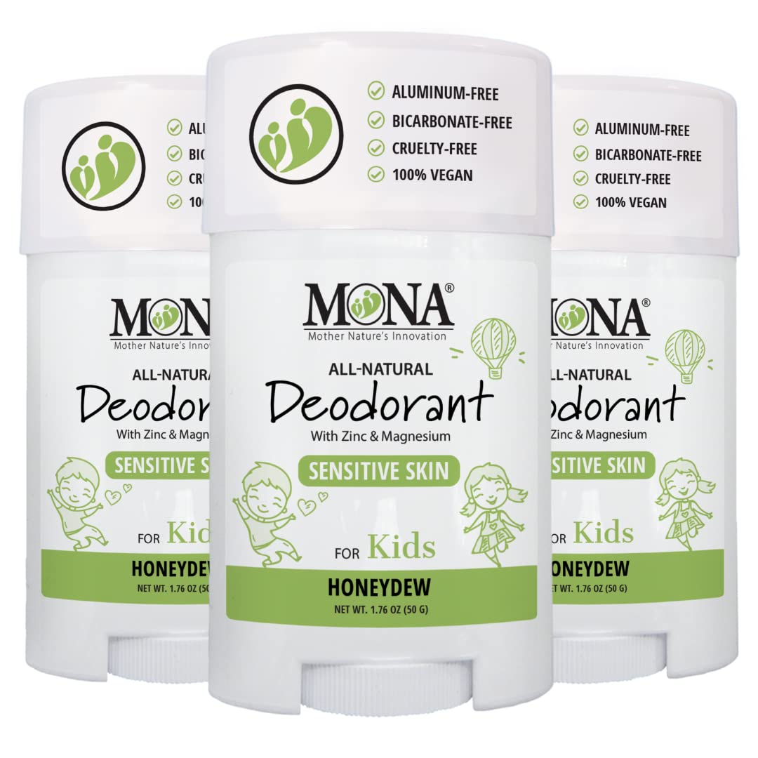 Natural Deodorant for Kids - Safe, Vegan & Hypoallergenic Formula