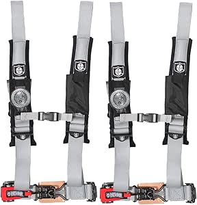 Pro Armor 4-Point Harness with 2in Straps - Silver
