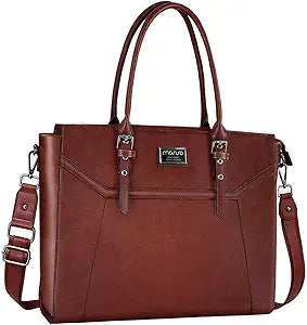 MOSISO 17 inch Women Laptop Tote Bag with Shockproof Compartment