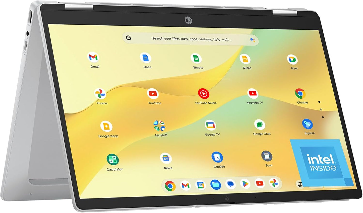 HP Chromebook x360 14 inch Laptop with Touchscreen and Intel N100