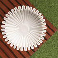 Marble Ruffle Bowl 10 in - Handcrafted Mirror Finish Decorative Urli