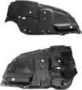 TRQ Driver & Passenger Lower Engine Splash Shield Set - Direct Fit
