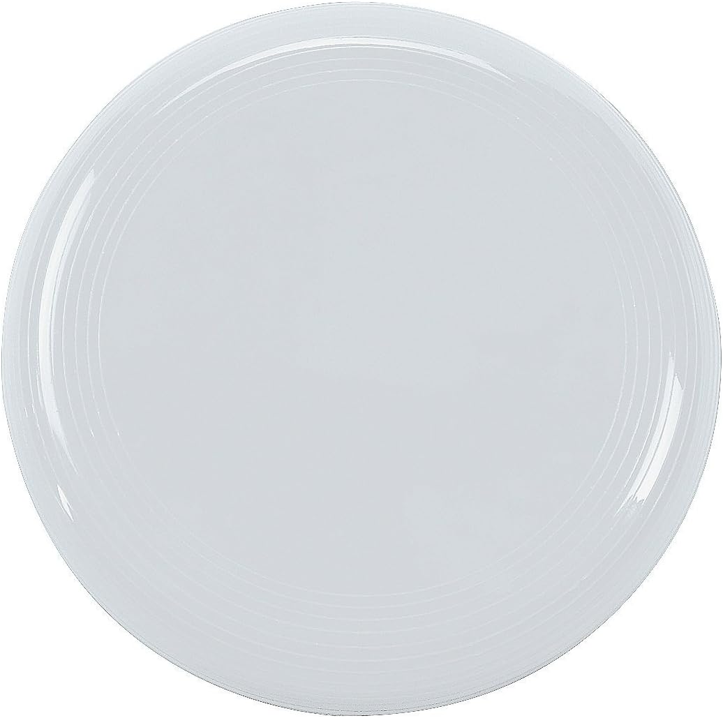 72-Pc White Flying Disc Set - Active Play Fun!