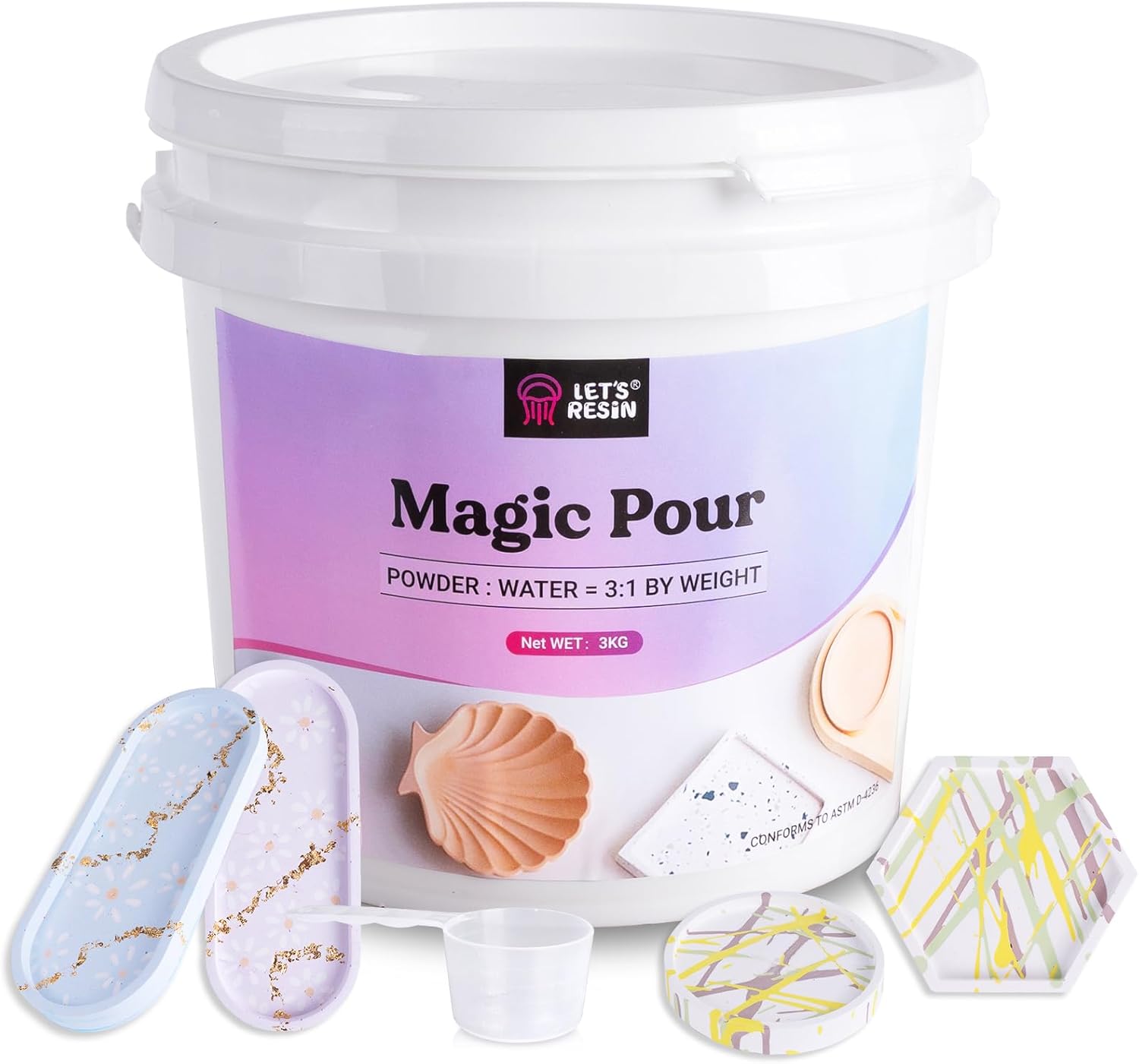LET'S RESIN Casting Powders for Easy Mixing and Fast Curing