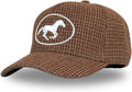Vintage Western Trucker Hat - Camo Denim Snapback with Western Flair