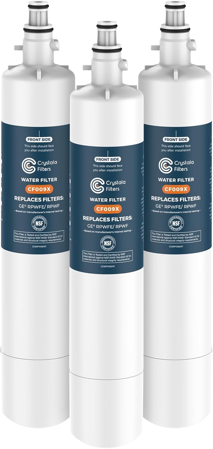 Crystala Filters Replacement for GE RPWFE, RPWF Water Filter