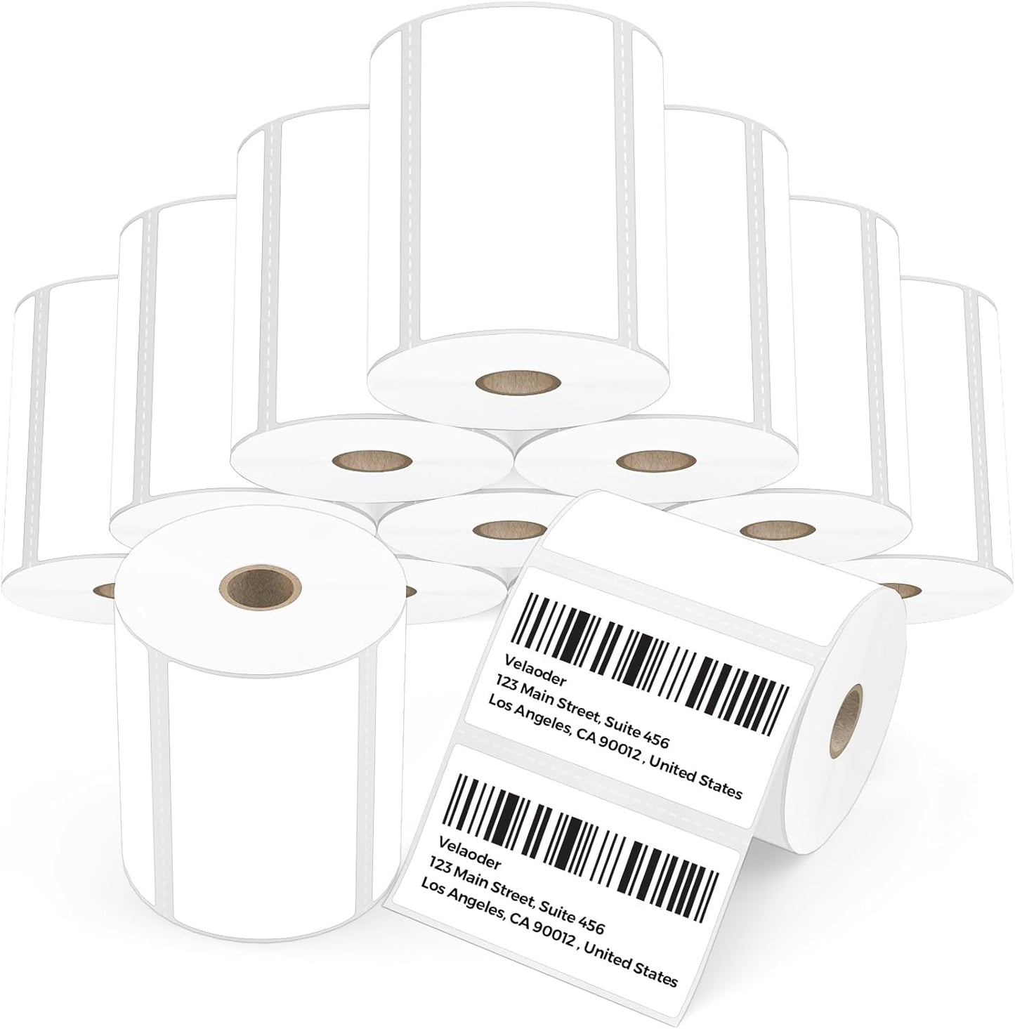 4x2 Direct Thermal Shipping Labels - 12 Rolls for Easy Use