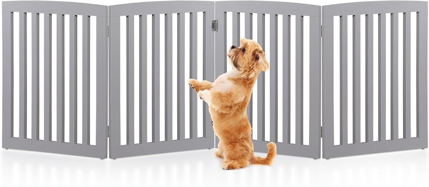 Freestanding Dog Door Indoor Folding Puppy Gate for Home Use
