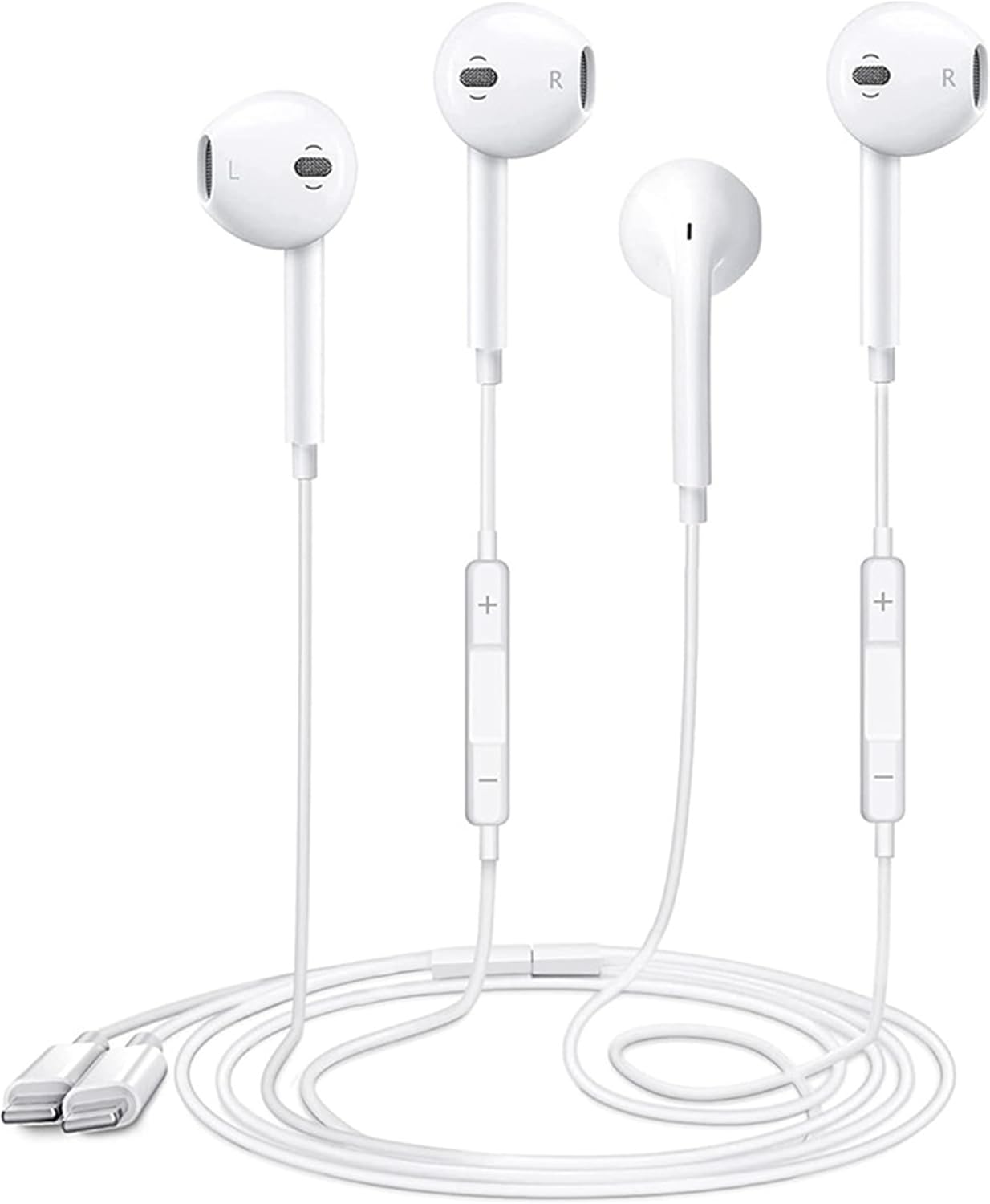 Crystal Clear Sound: VZZBOO 2 Pack Lightning Earbuds