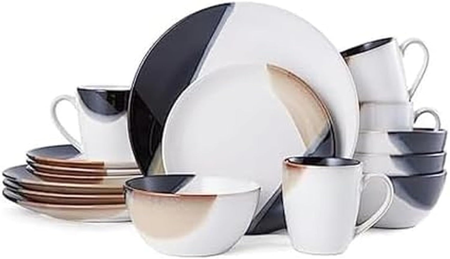 Gourmet Basics Caden 16-Piece Dinnerware Set for Stylish Dining