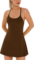 Womens Tennis Dress with Built-in Bra & Pockets - Athletic A-Shape