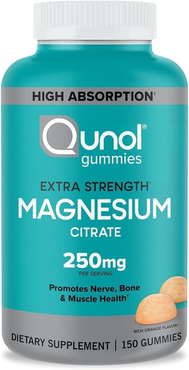 Q unol Magnesium Citrate Gummies for Adults - Extra Strength 250mg