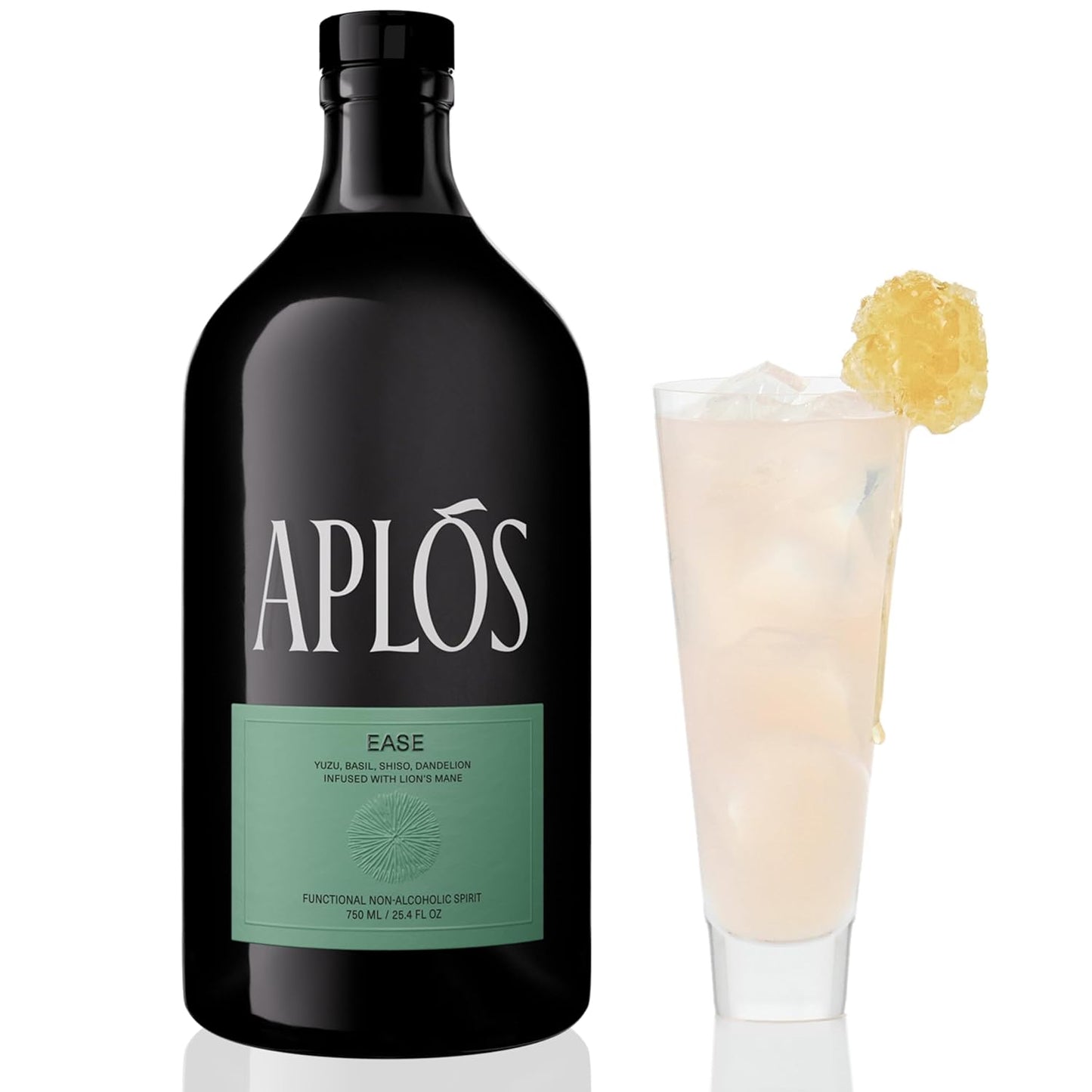 Aplos Ease Non Alcoholic Drink - Relaxing Lion's Mane Beverage