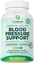 PurePremium Blood Pressure Supplements with Hawthorn Berry - Nitric