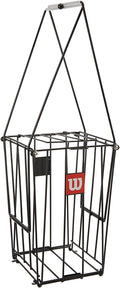 Portable Tennis Ball Basket with No Spill Lid for Easy Use