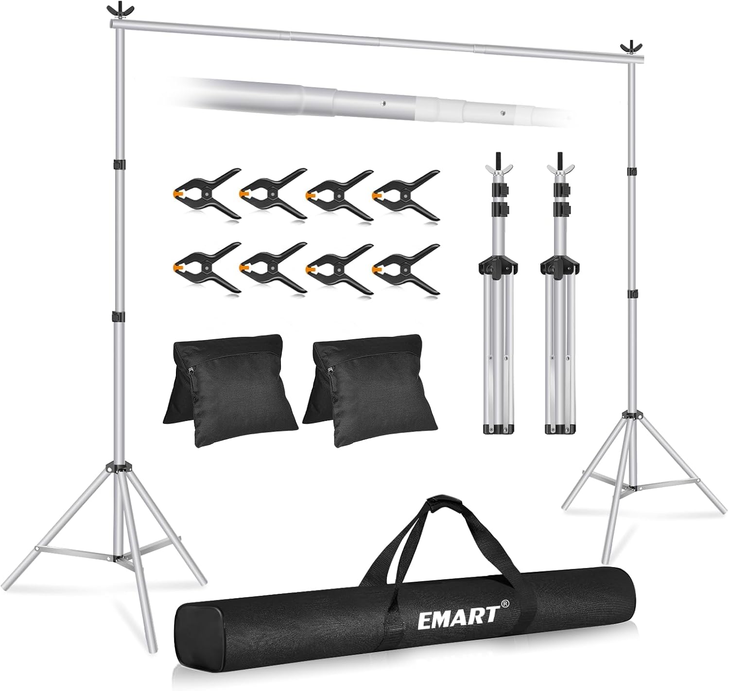 EMART Backdrop Stand 10x7ft for Photography and Events