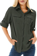 Women's UPF 50 Long Sleeve Sun Protection Shirt (Style 1MPF)